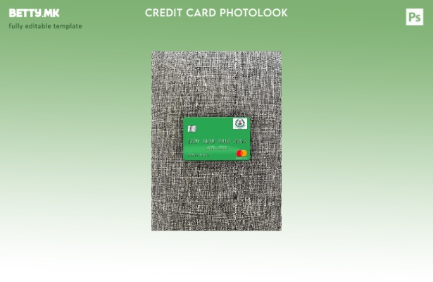 модерен стил на предниот шаблон за мастер карта на Банката на Слоновата Коска на